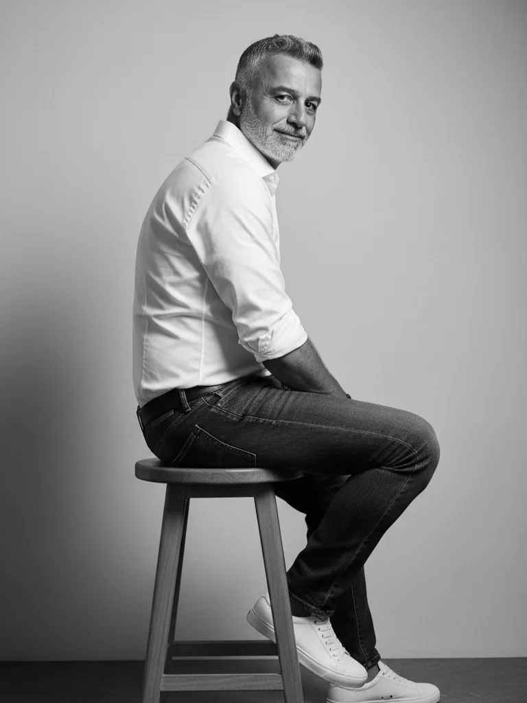 Home Nicola Barozzi, ritratto in bianco e nero